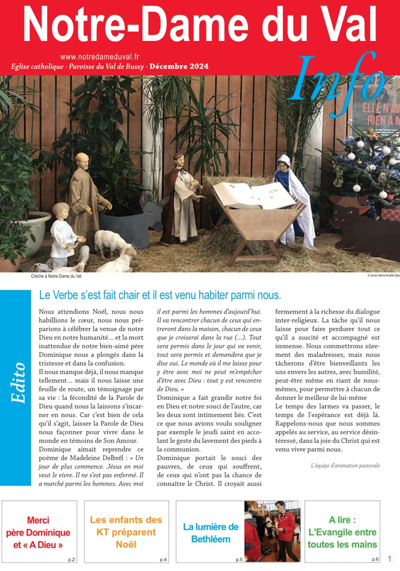 NDV info decembre 2024 couverture