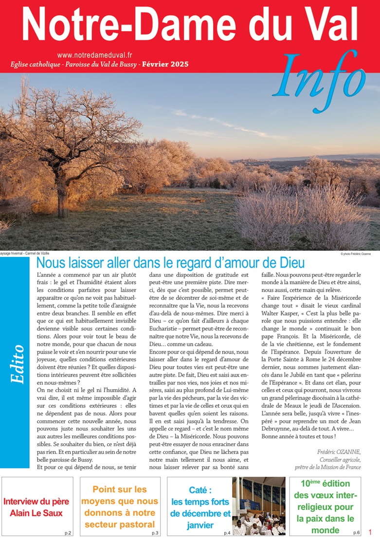 NDV info fevrier 2025 couverture