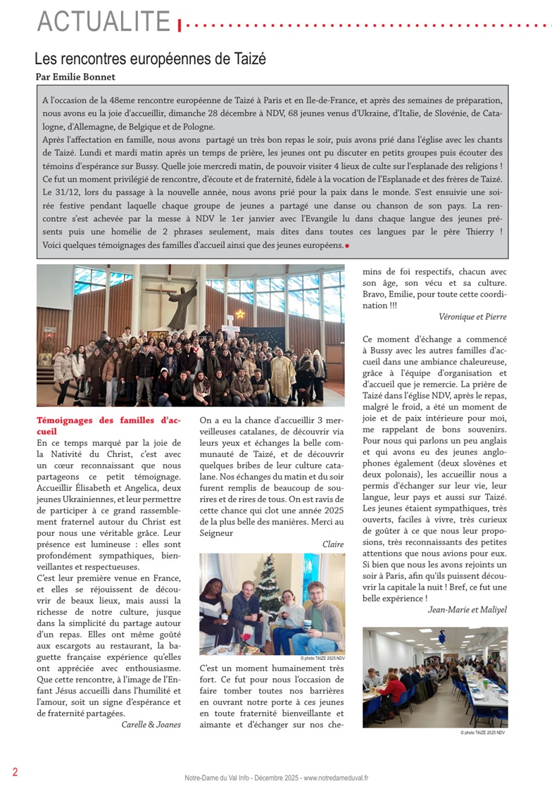 NDV info janvier 2026 p2