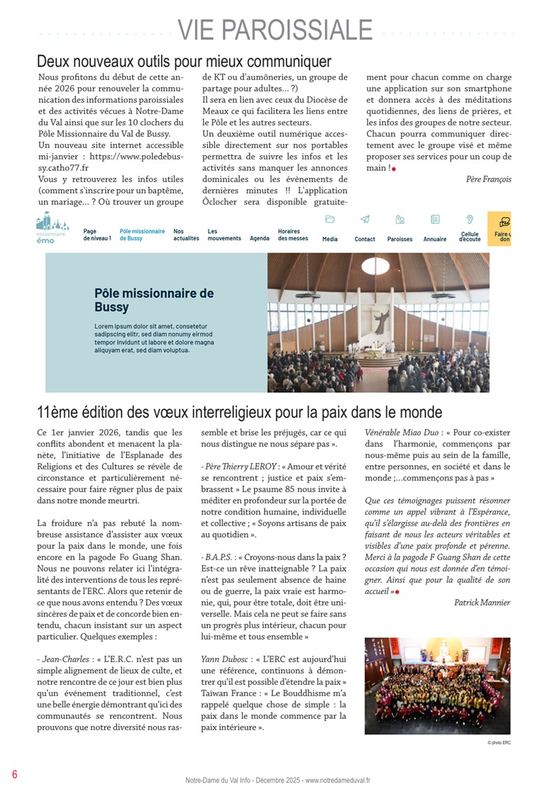 NDV info janvier 2026 p6