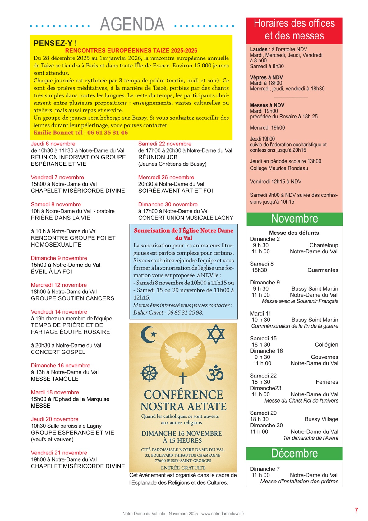 NDV info novembre 2025 p7